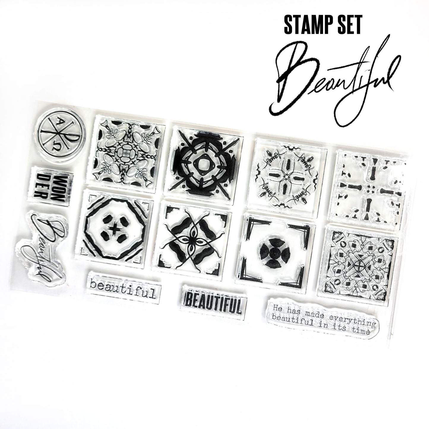 Beautiful stamp set - kit elements