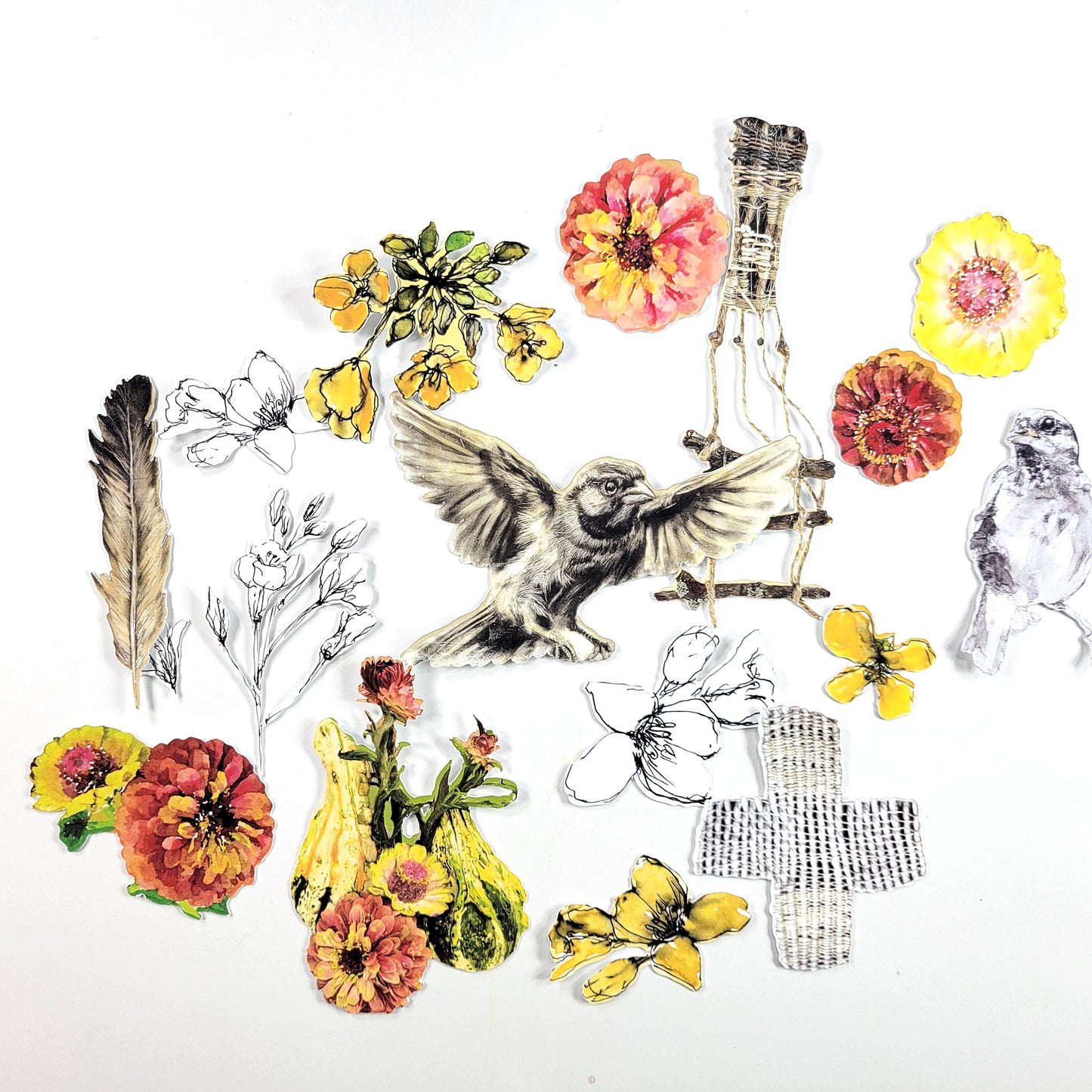 Beautiful 3 ADD ON kit - Journaling die cuts