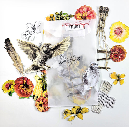 Beautiful 3 ADD ON kit - Journaling die cuts