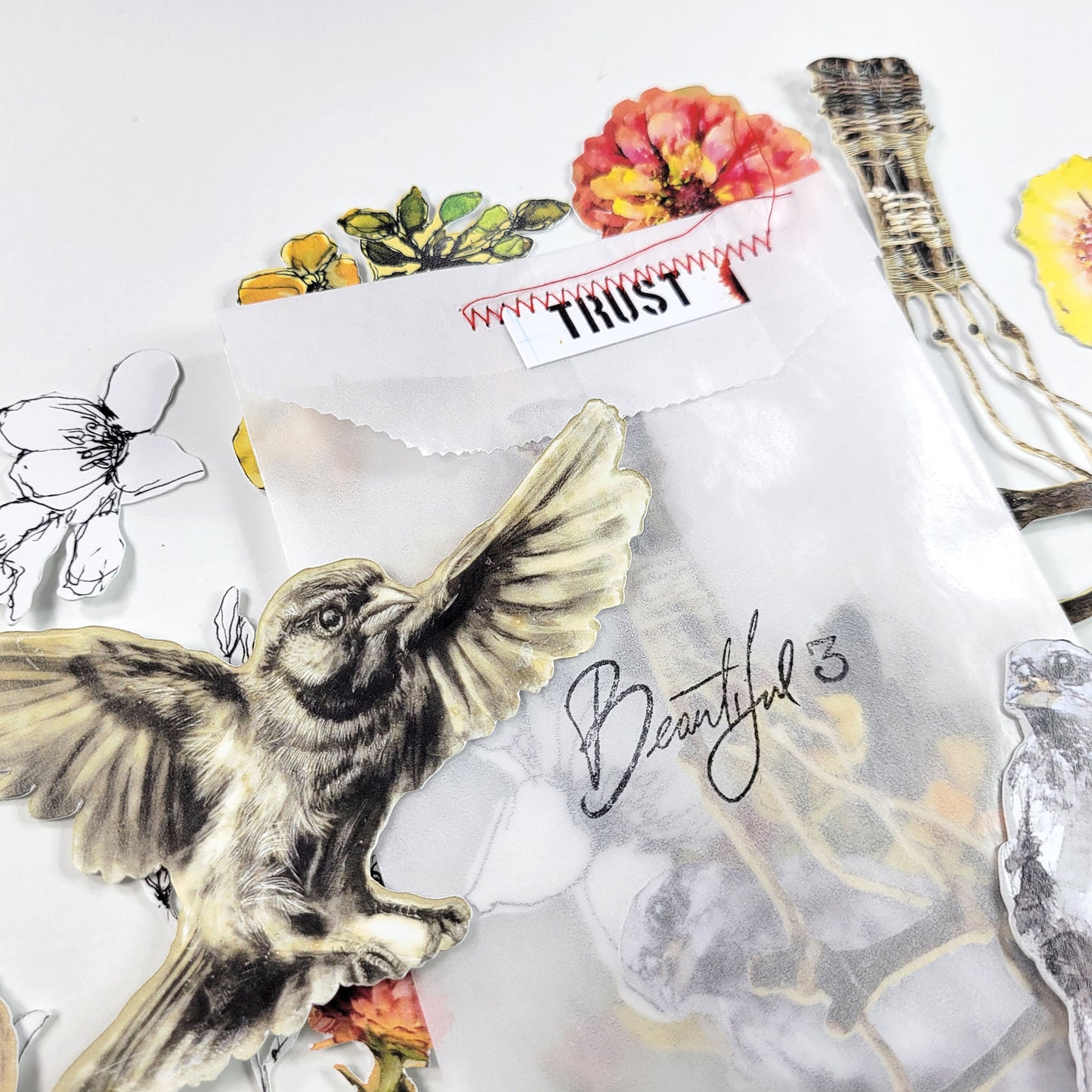 Beautiful 3 ADD ON kit - Journaling die cuts