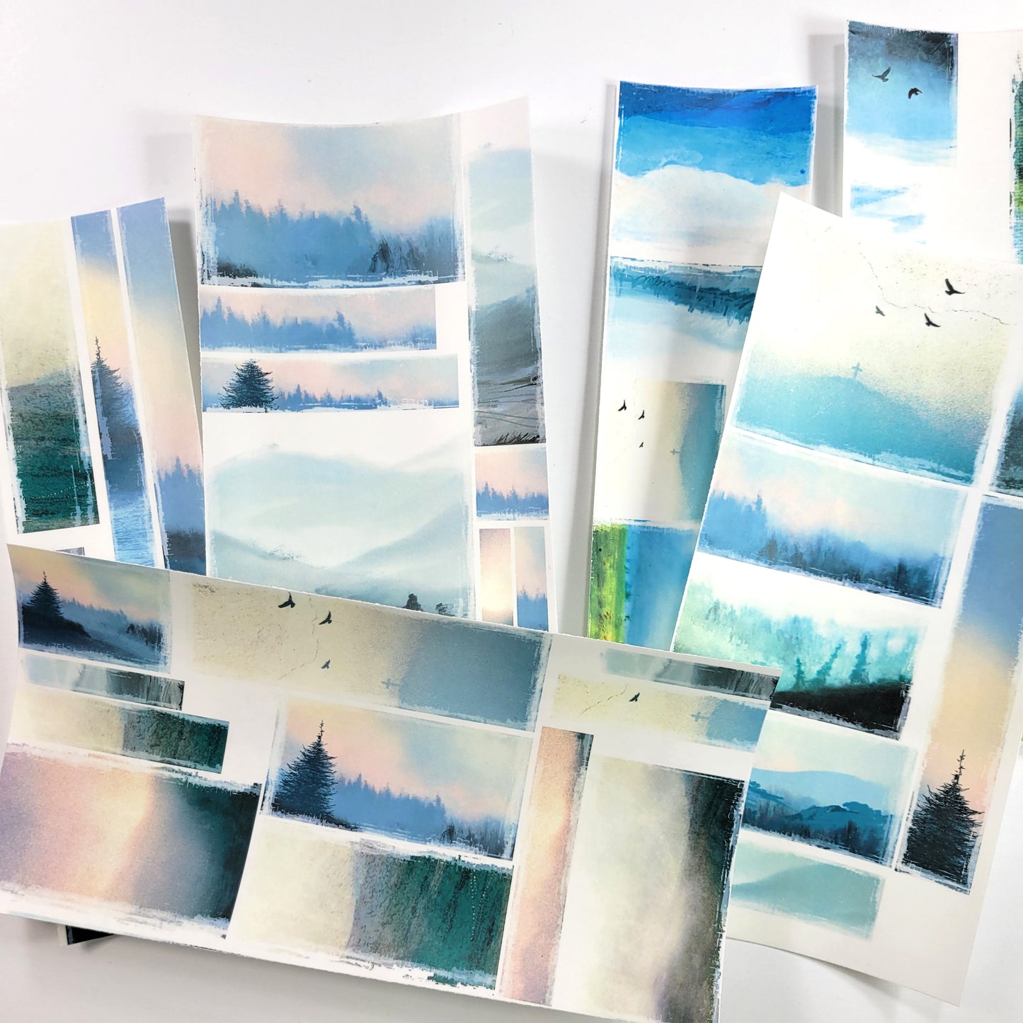 Journaling Landscapes sticker sheets