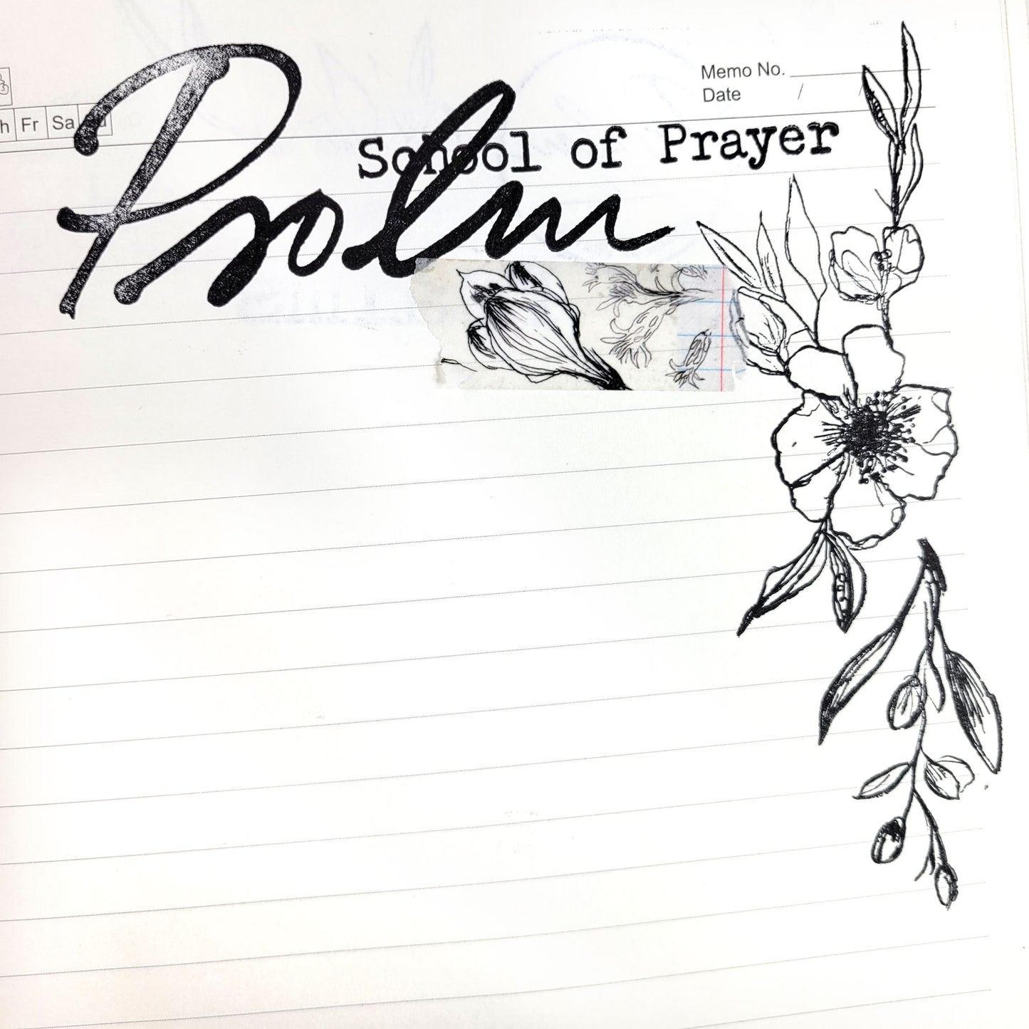Psalms Floral Journaling Stamp Set