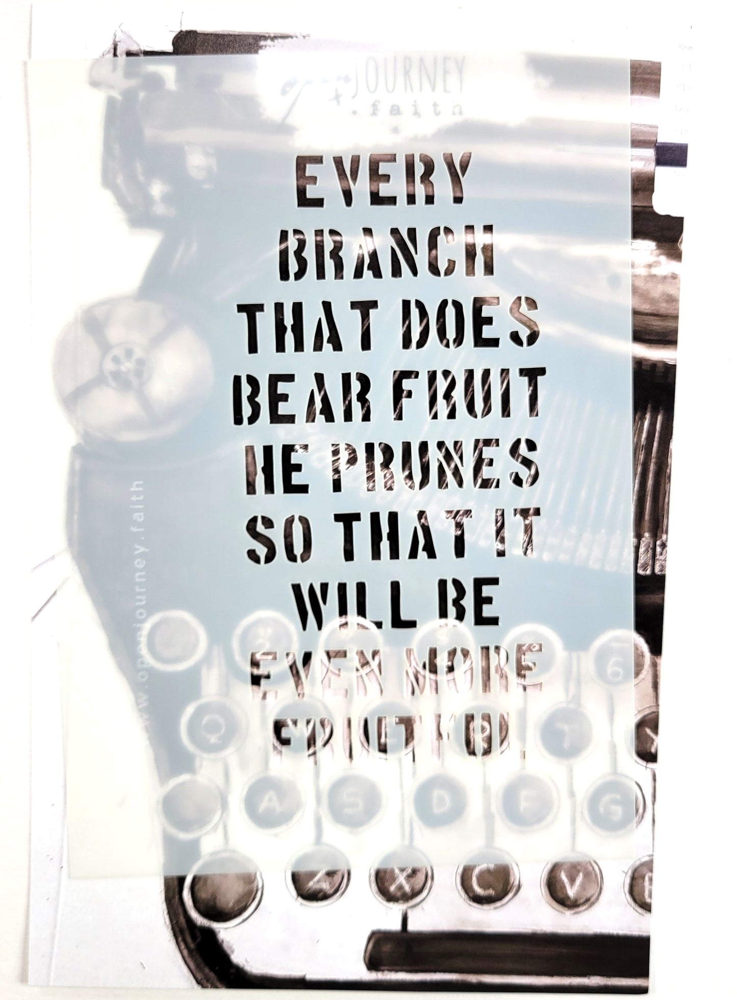 Bible Verses Stencil -Heart Cut - TAKE 4 series