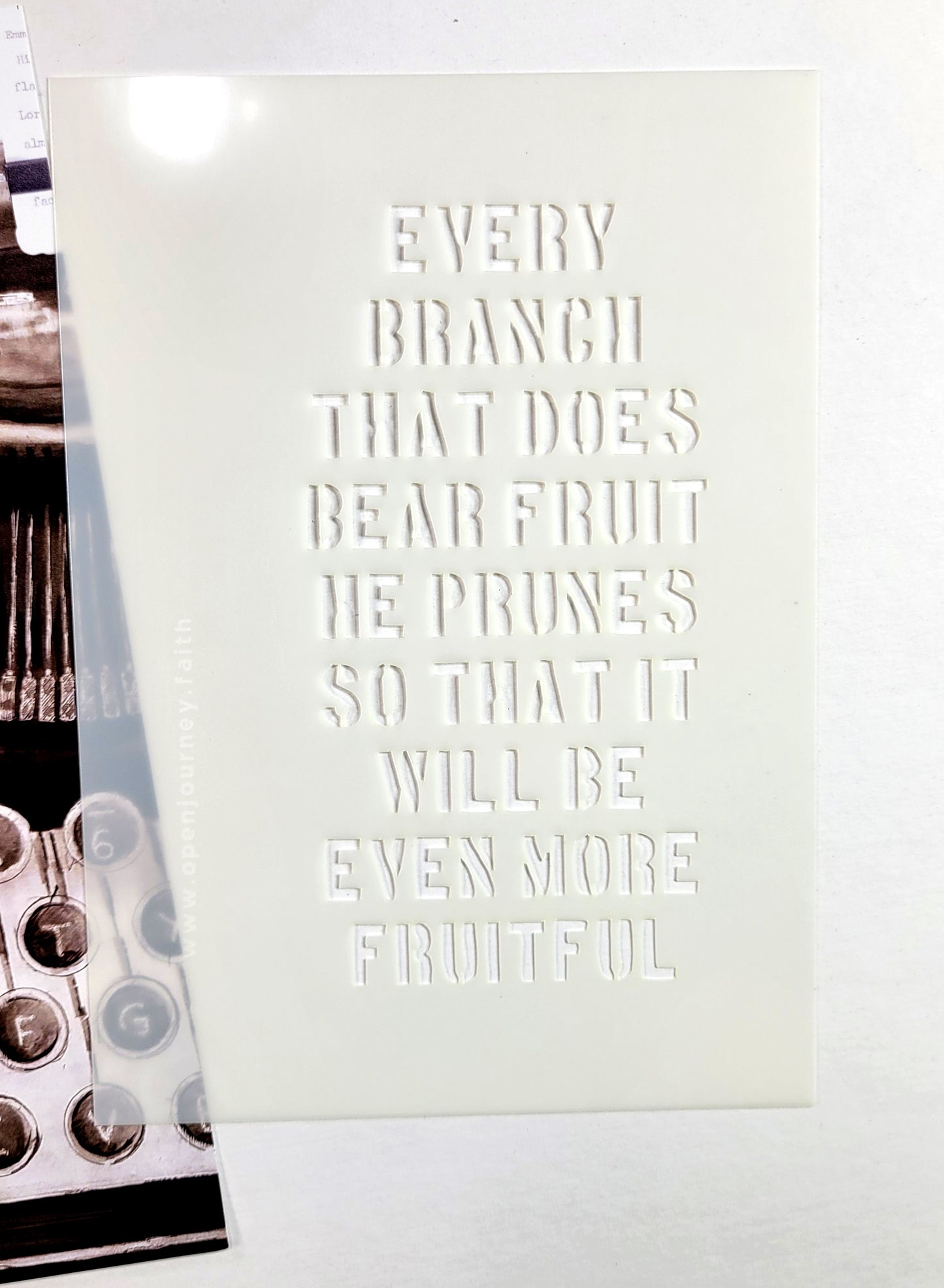 Bible Verses Stencil -Heart Cut - TAKE 4 series
