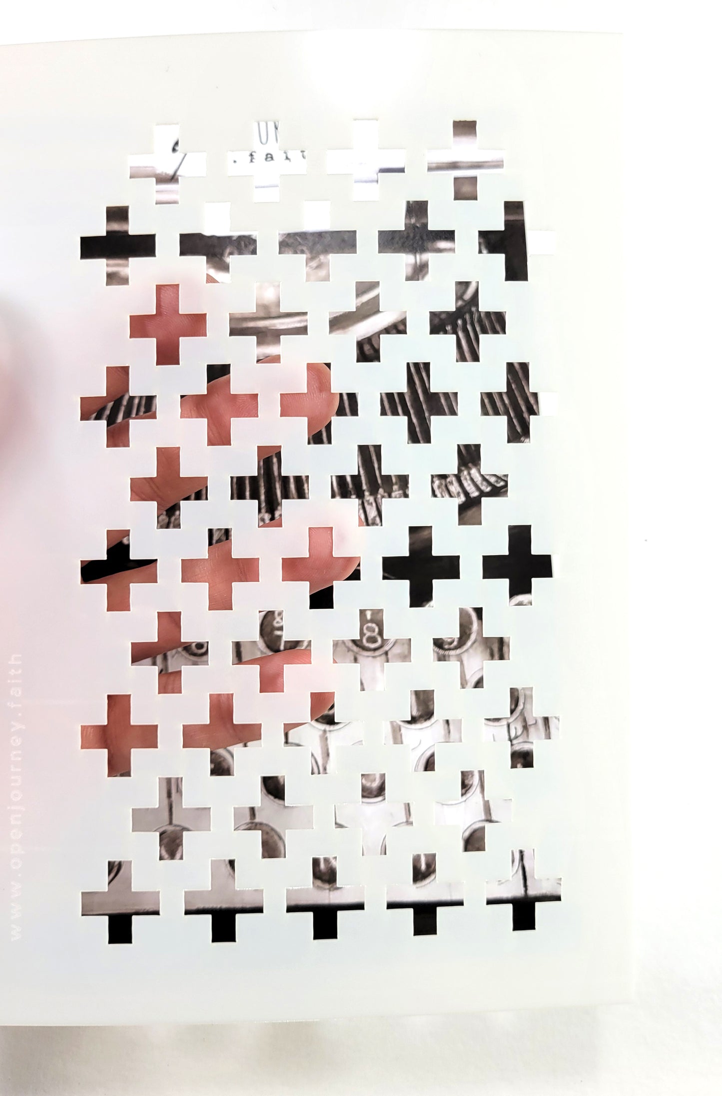 Crosses Stencil - Heart Cut - TAKE 4 series