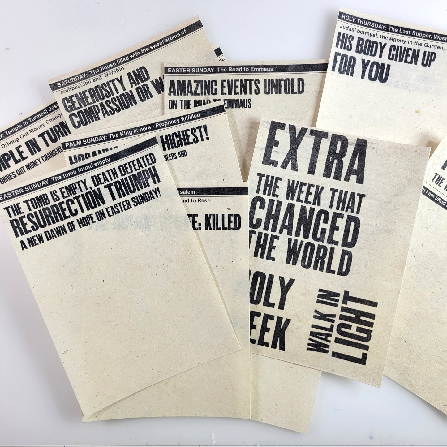 HOLY WEEK - ADD on - set of 12 journaling pages