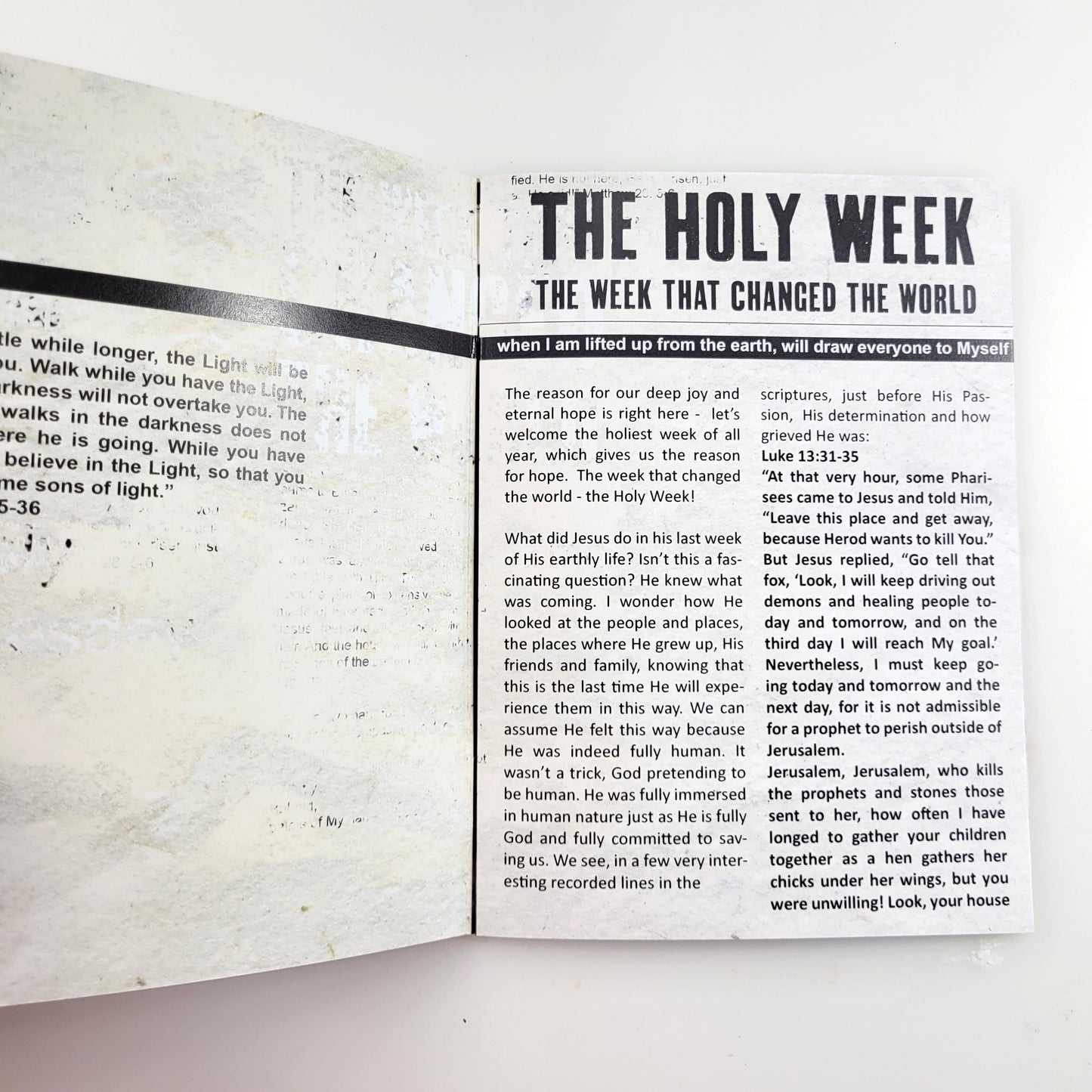 TAKE 4 - HOLY WEEK kit for Bible Journaling