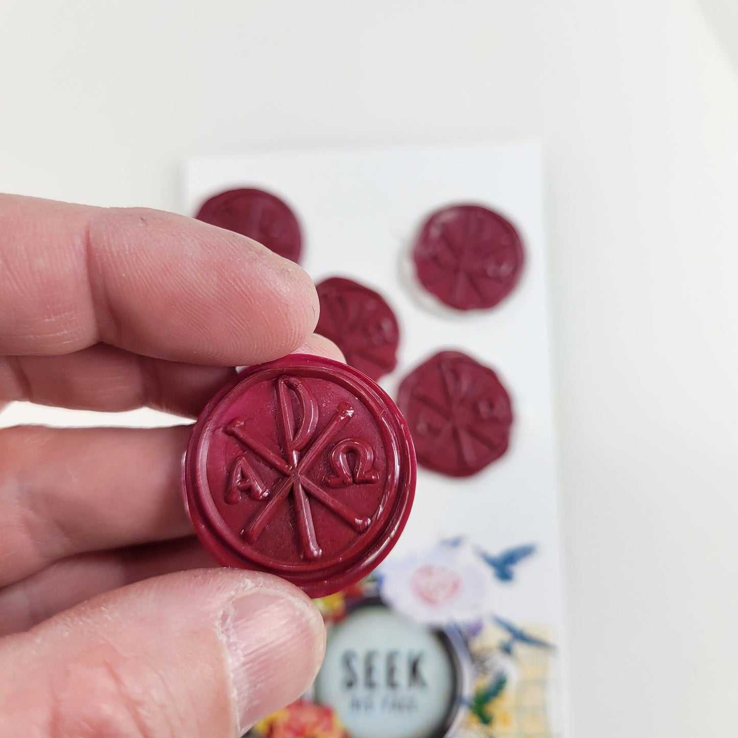 Christogram - wax seal stickers