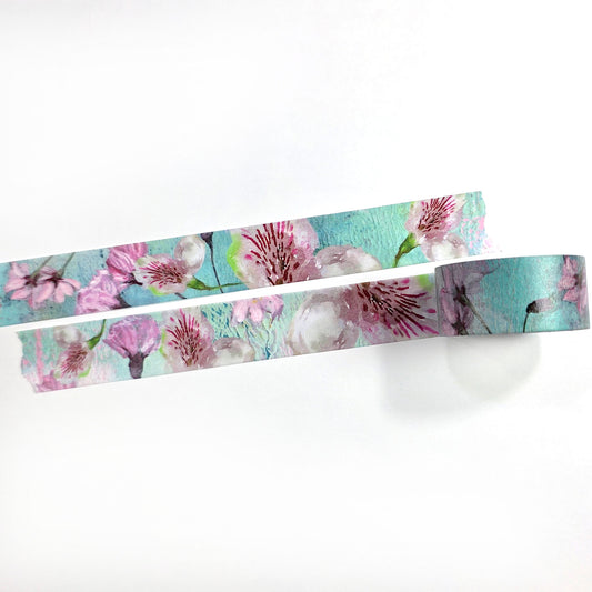 Floral pink WASHI tape