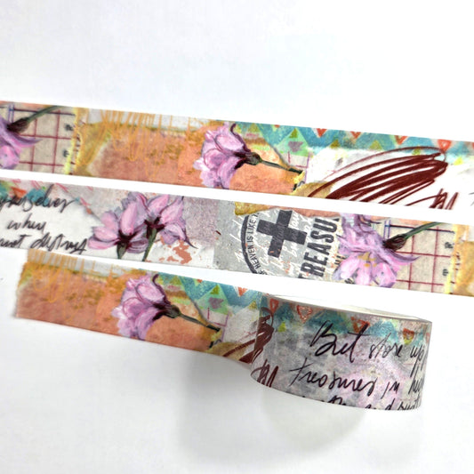 Treasure, mix media WASHI tape