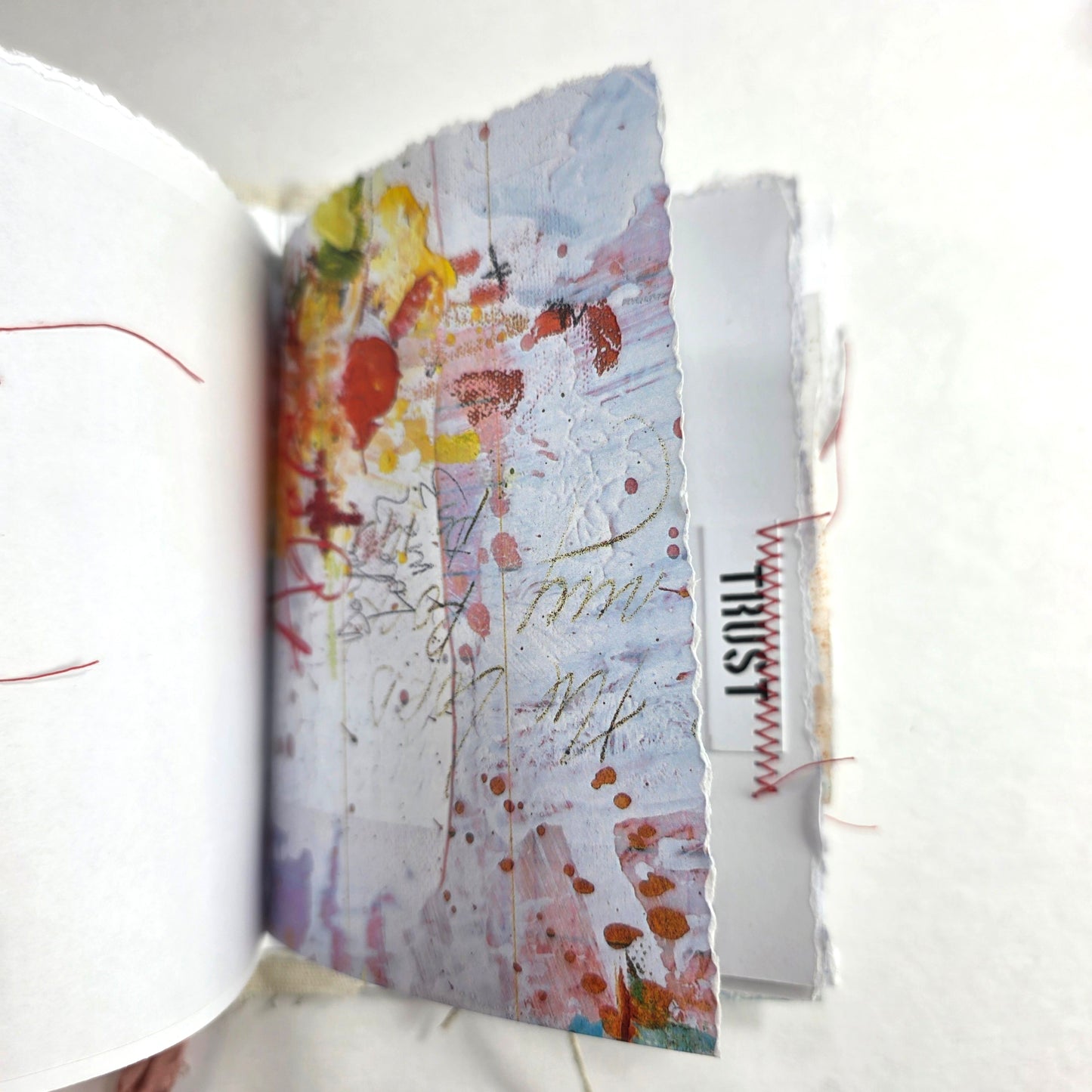 Creative Faith Journal - Gathered Grace No. 1, Handmade mix media journal