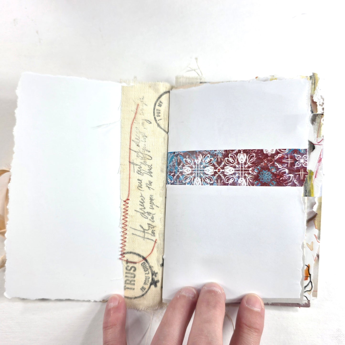 Creative Faith Journal - Gathered Grace No. 3, Handmade mix media journal