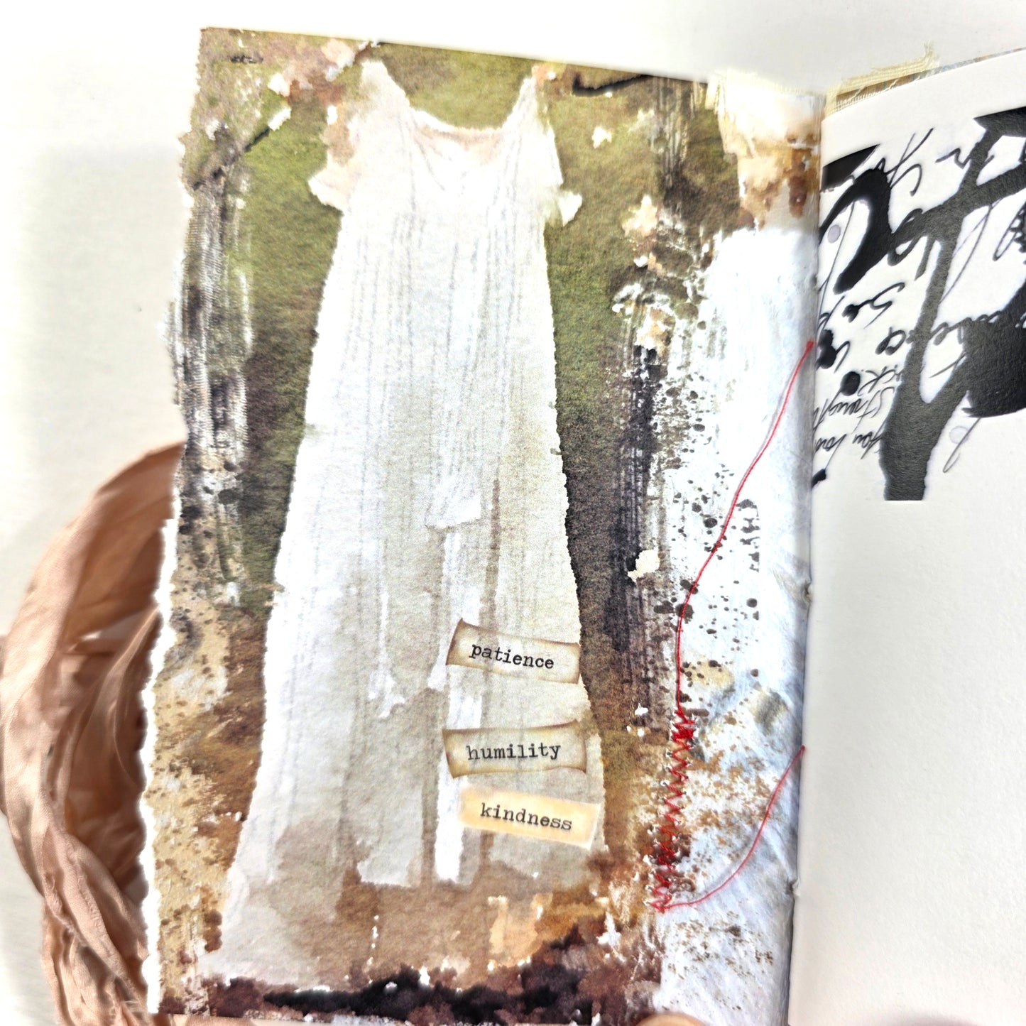 Creative Faith Journal - Gathered Grace No. 20, Handmade mix media journal