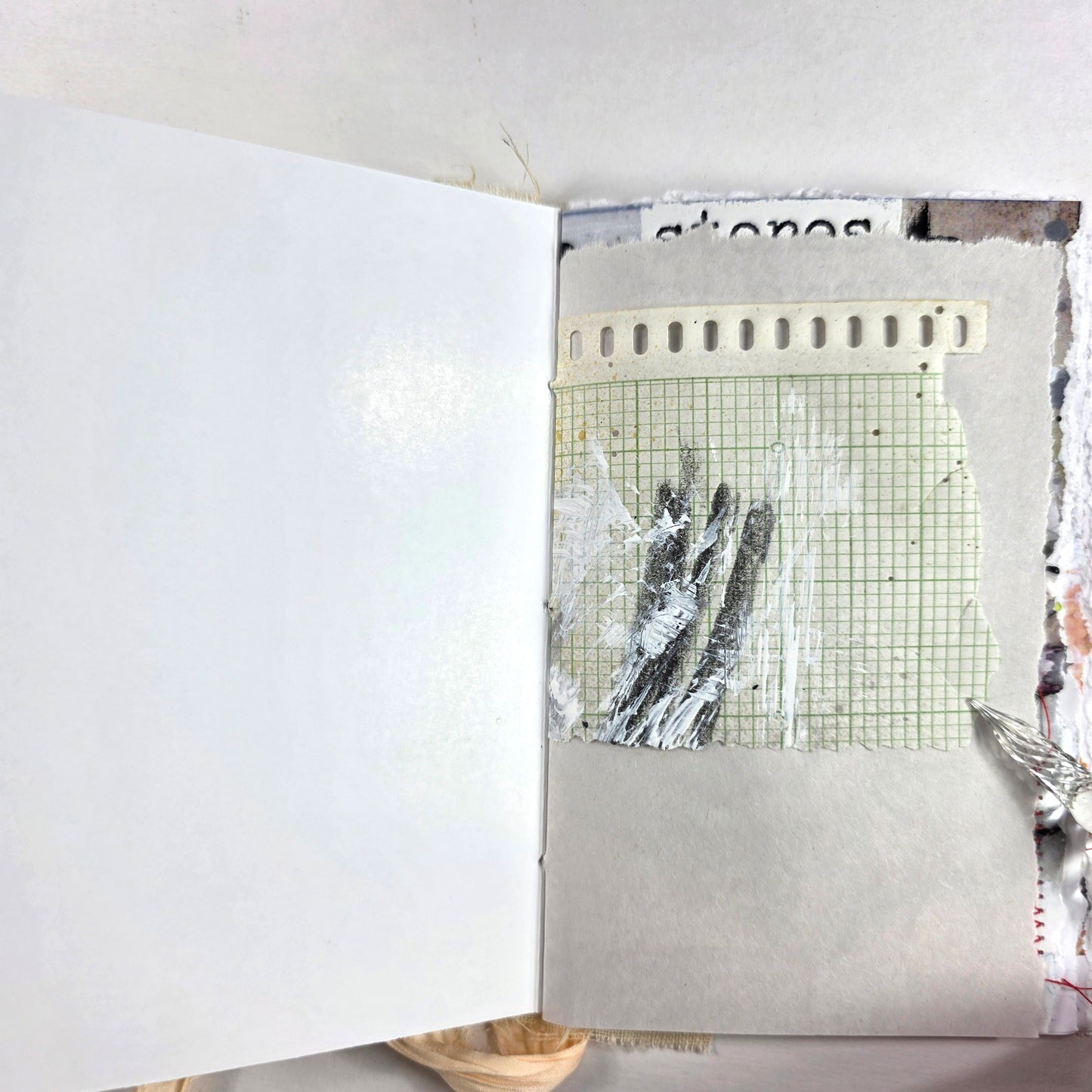 Creative Faith Journal - Gathered Grace No. 16, Handmade mix media journal