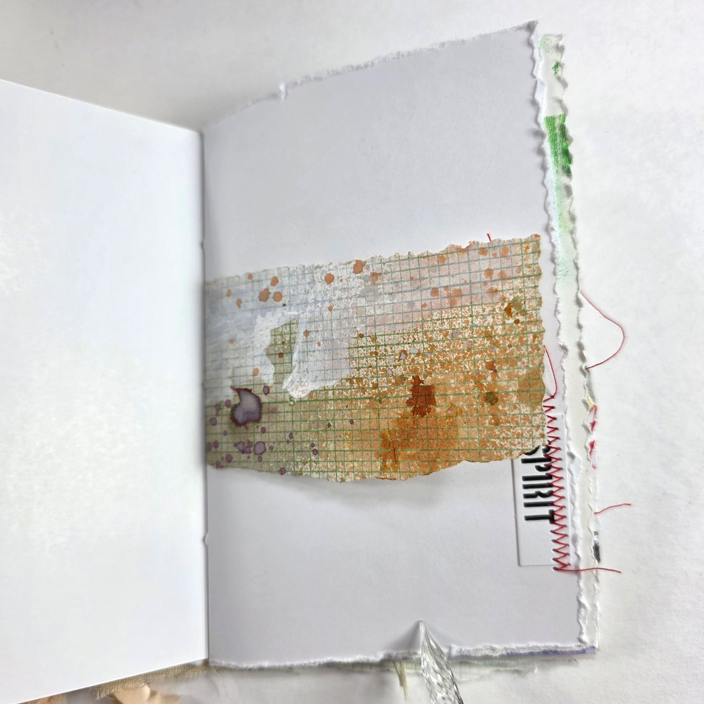 Creative Faith Journal - Gathered Grace No. 4, Handmade mix media journal