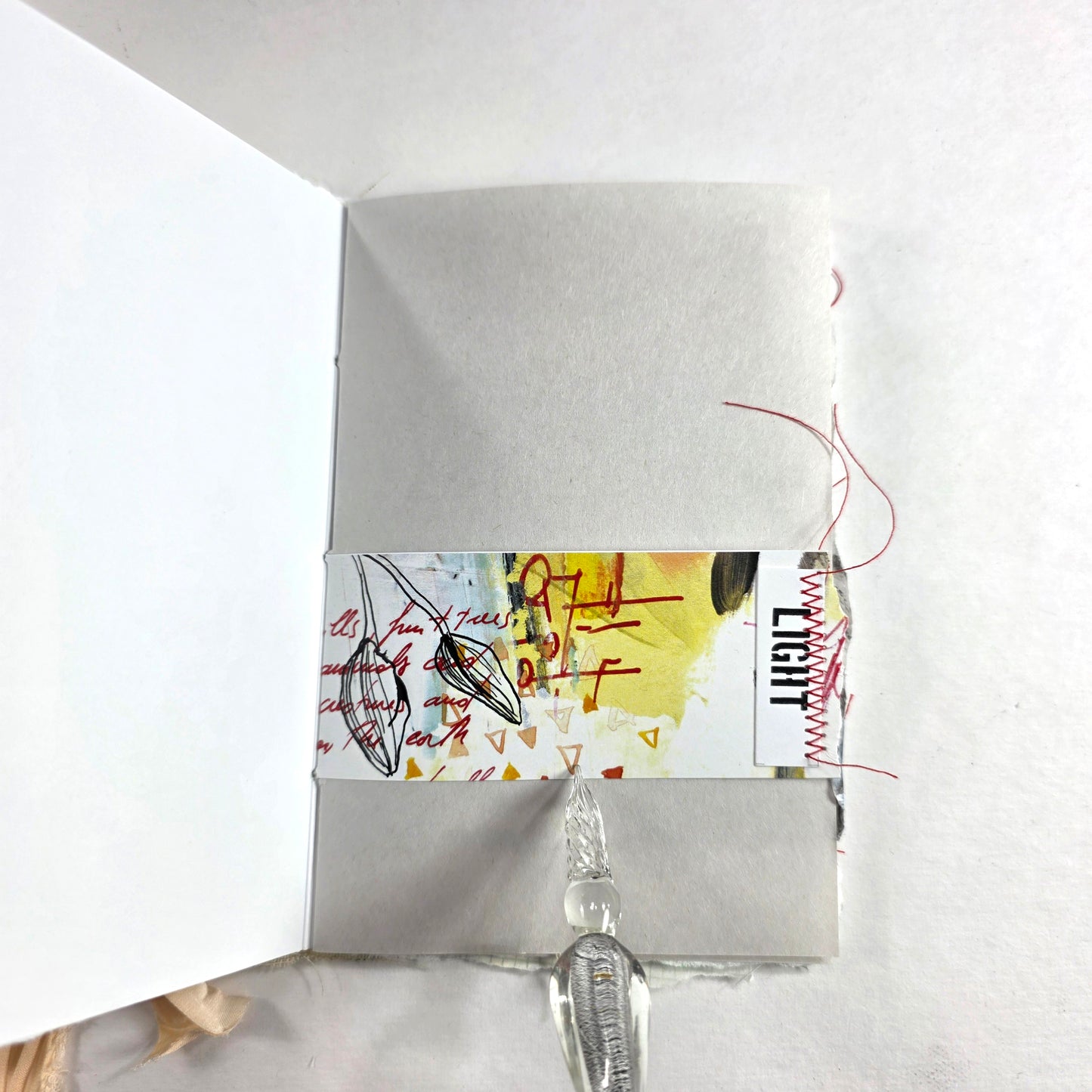 Creative Faith Journal - Gathered Grace No. 4, Handmade mix media journal