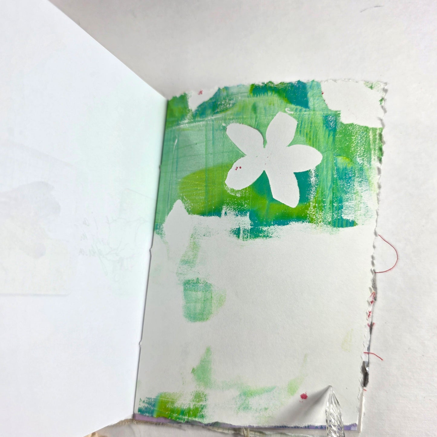 Creative Faith Journal - Gathered Grace No. 4, Handmade mix media journal