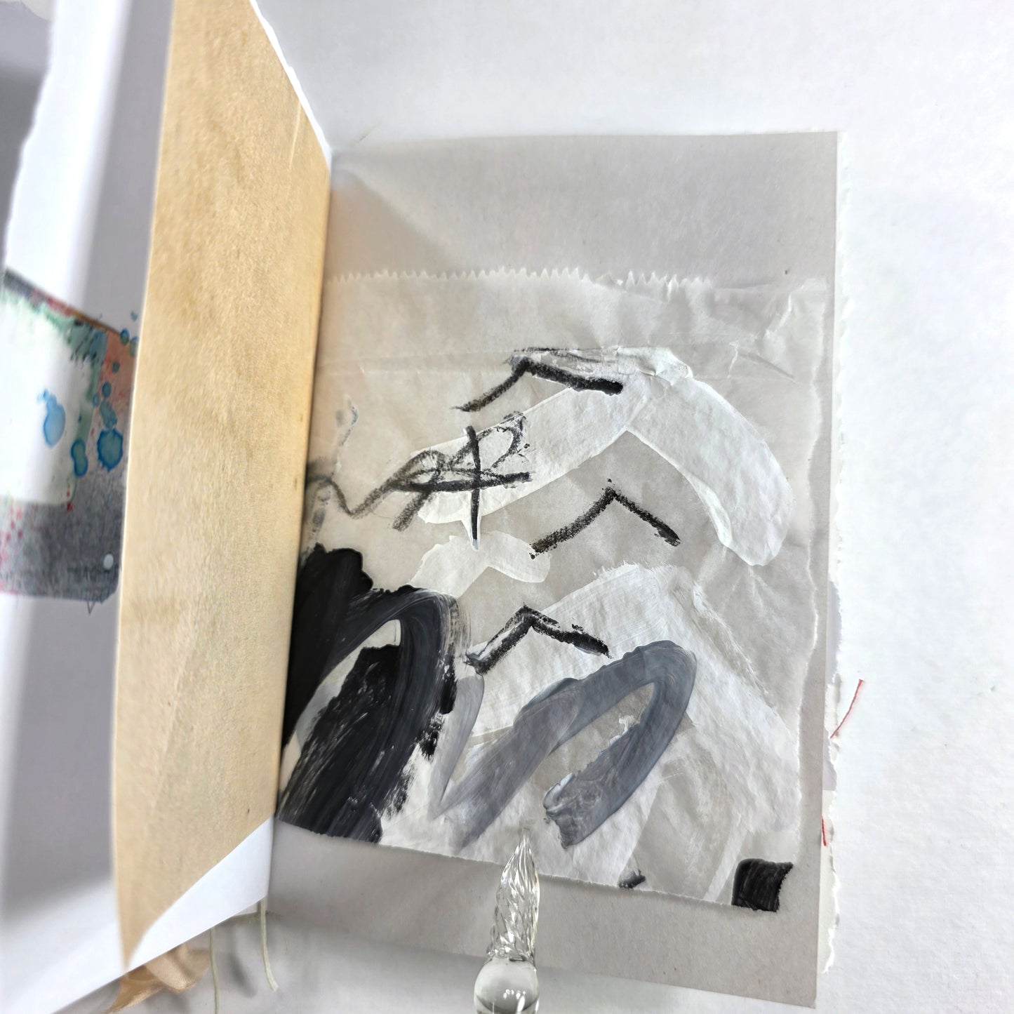 Creative Faith Journal - Gathered Grace No. 4, Handmade mix media journal