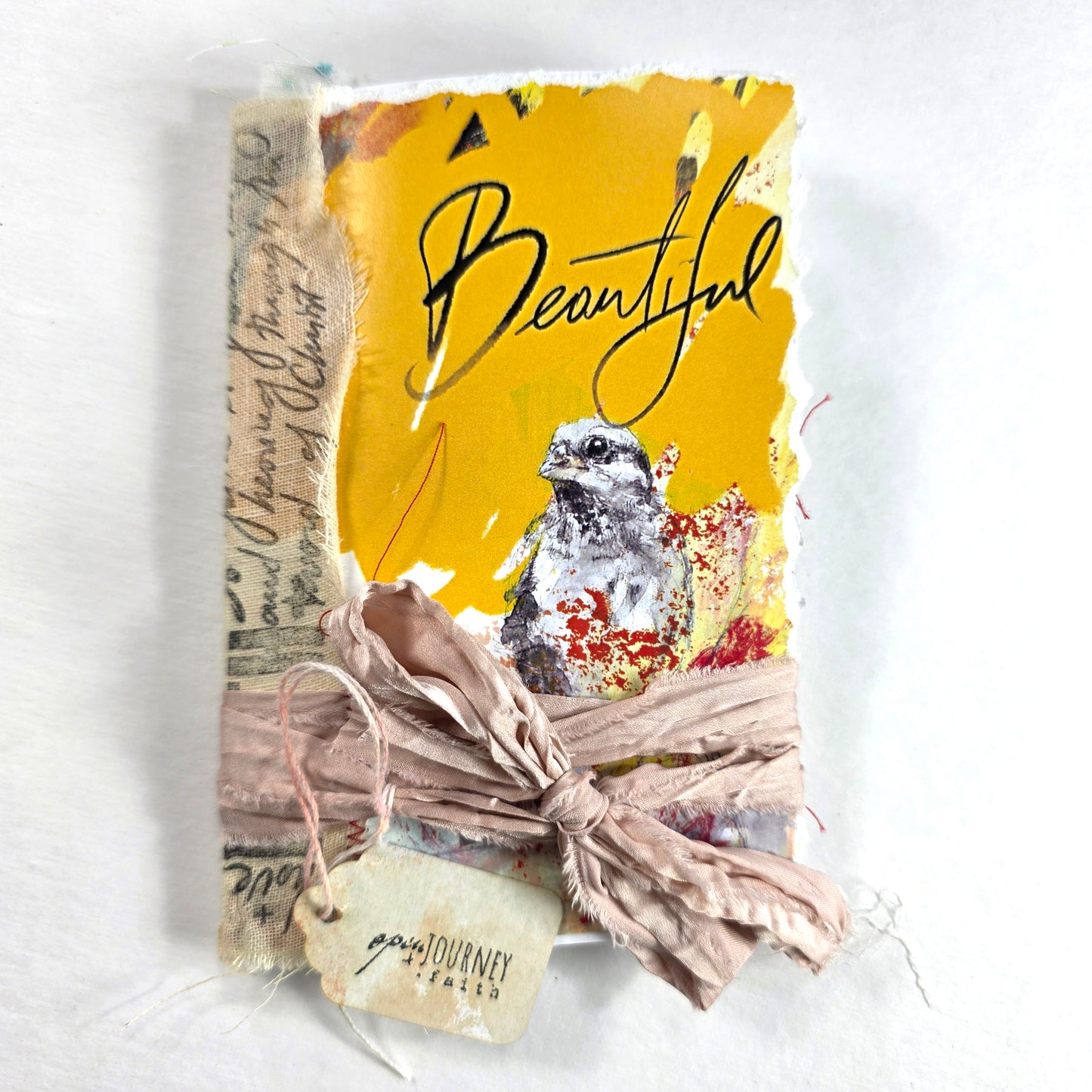 Creative Faith Journal - Gathered Grace No. 12, Handmade mix media journal