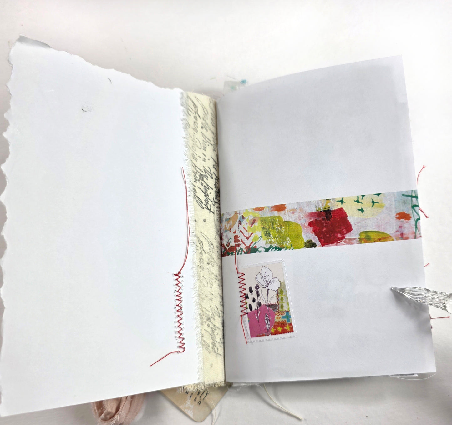 Creative Faith Journal - Gathered Grace No. 12, Handmade mix media journal