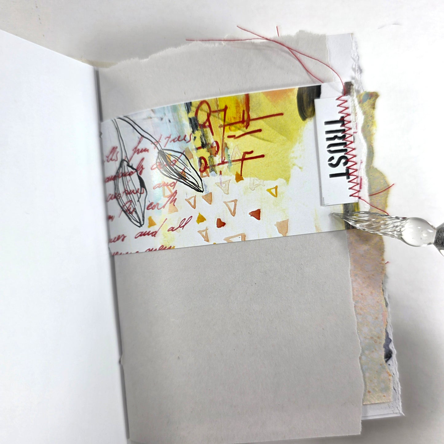 Creative Faith Journal - Gathered Grace No. 2, Handmade mix media journal