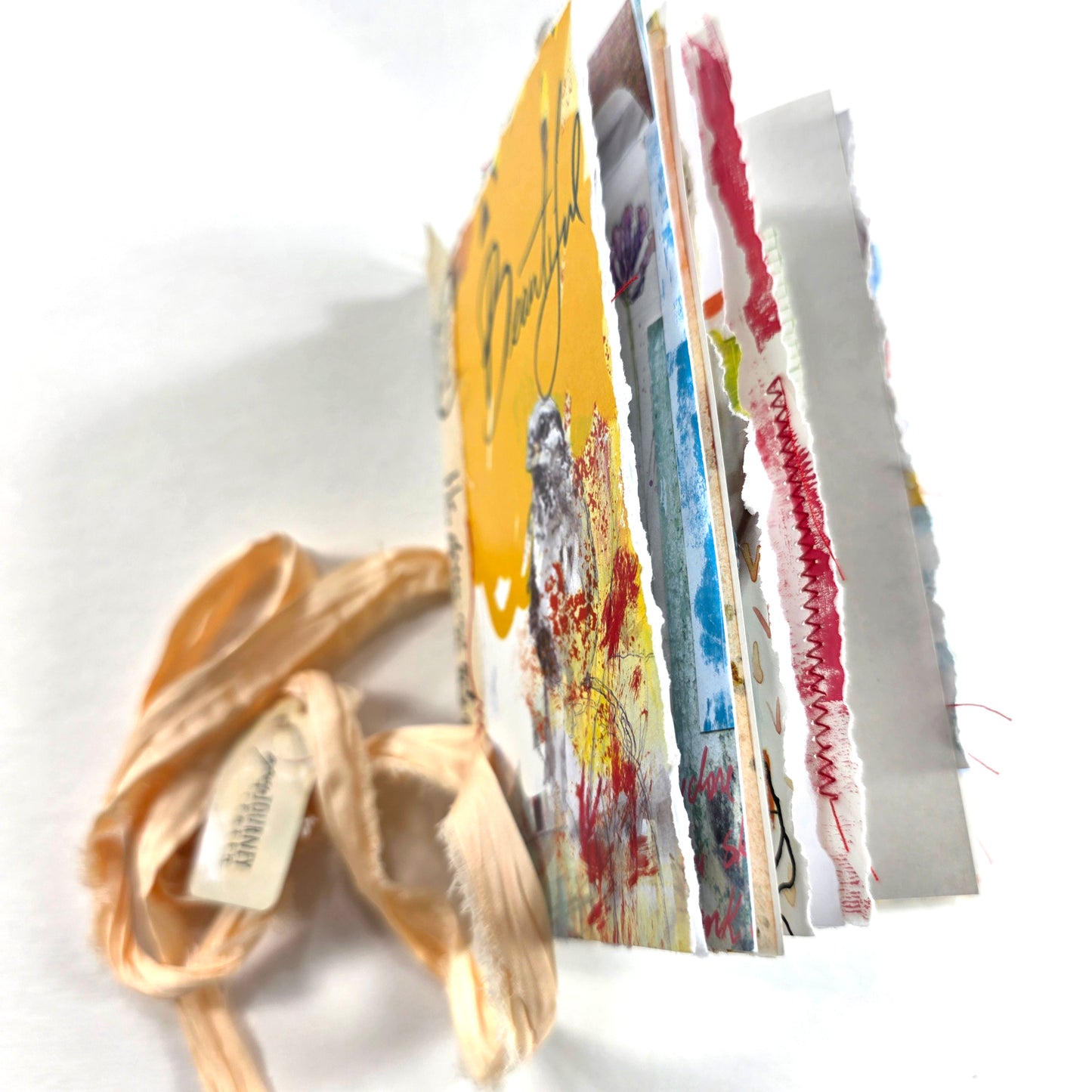 Creative Faith Journal - Gathered Grace No. 15, Handmade mix media journal