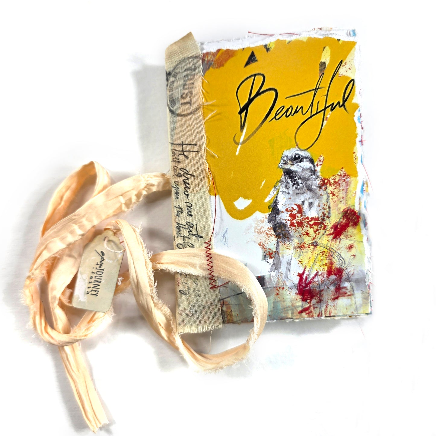 Creative Faith Journal - Gathered Grace No. 15, Handmade mix media journal