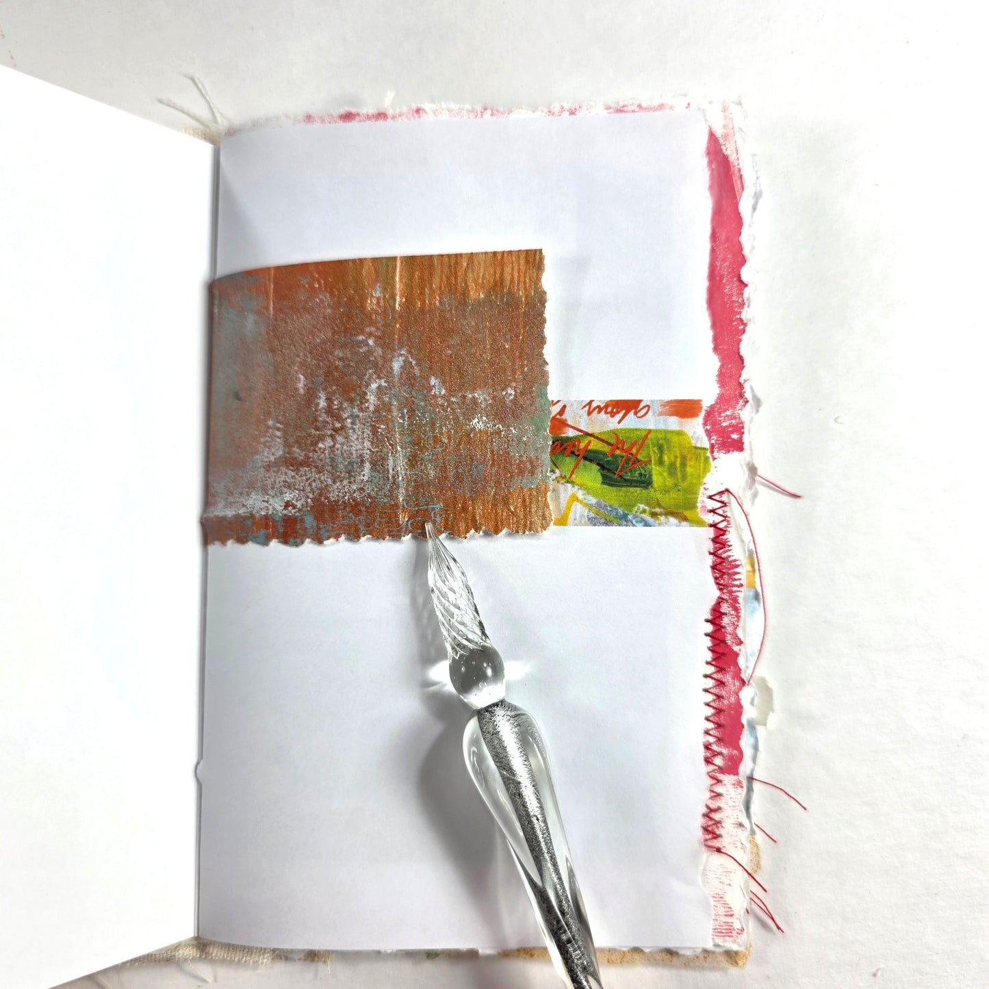Creative Faith Journal - Gathered Grace No. 15, Handmade mix media journal