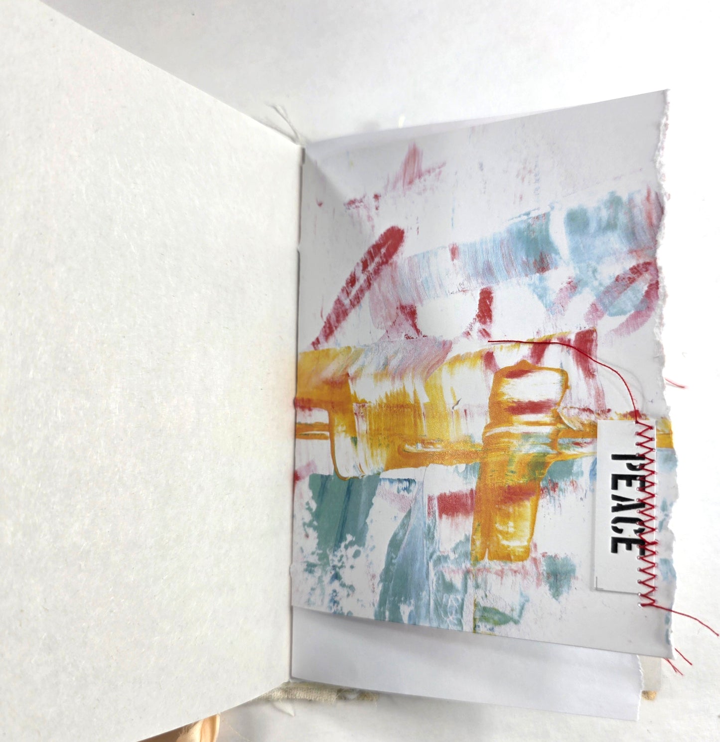 Creative Faith Journal - Gathered Grace No. 15, Handmade mix media journal