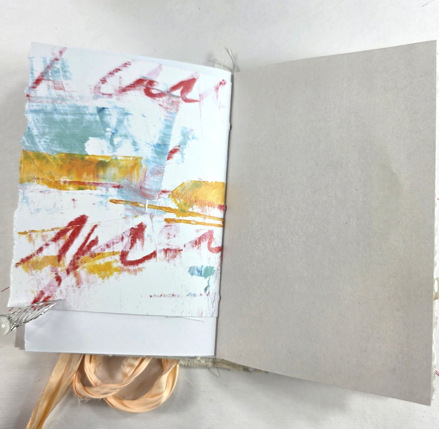 Creative Faith Journal - Gathered Grace No. 15, Handmade mix media journal