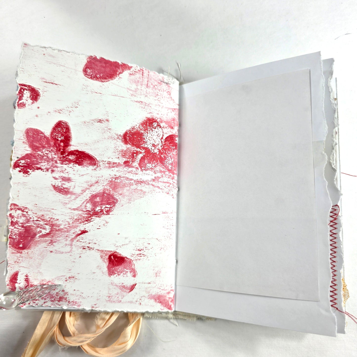 Creative Faith Journal - Gathered Grace No. 15, Handmade mix media journal