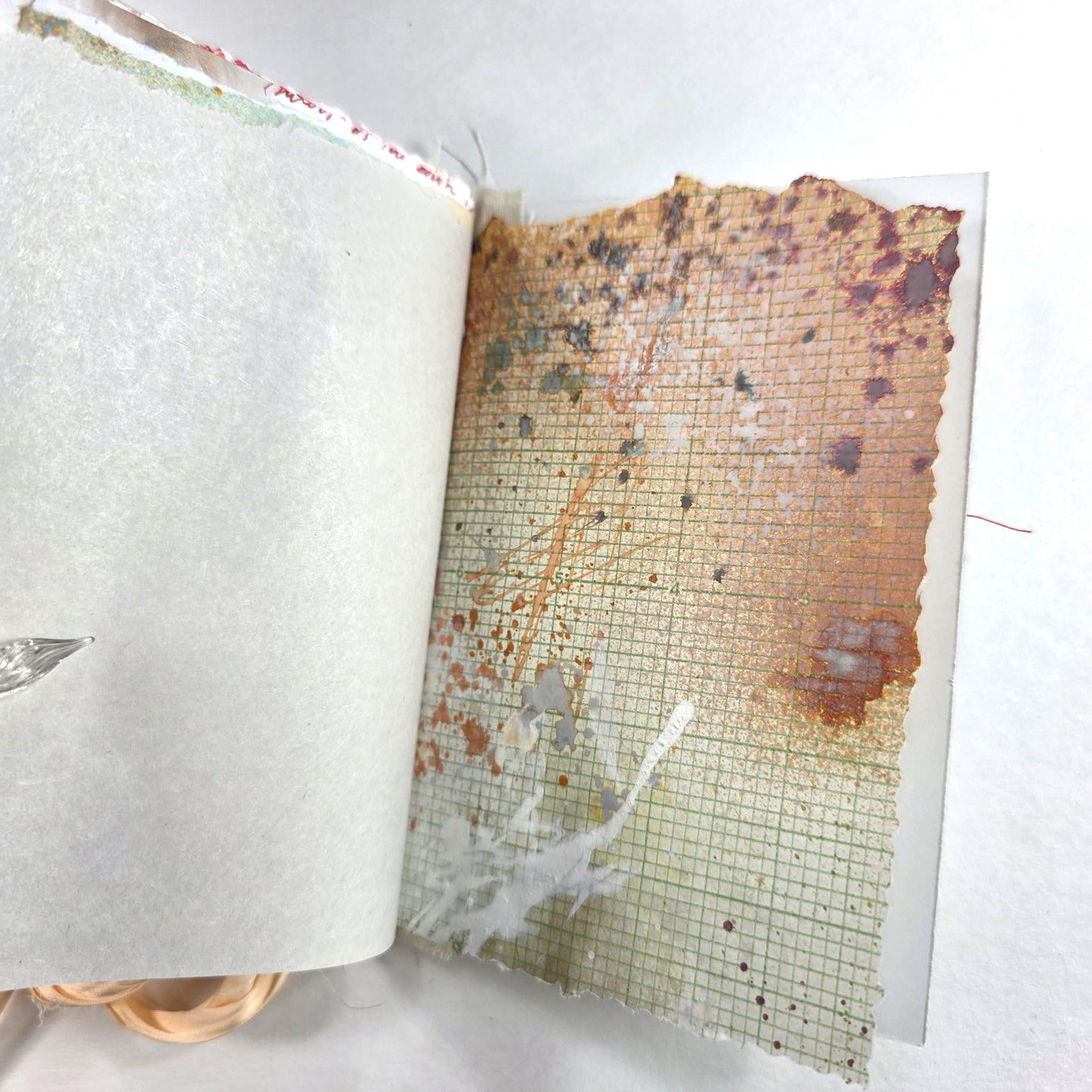 Creative Faith Journal - Gathered Grace No. 15, Handmade mix media journal
