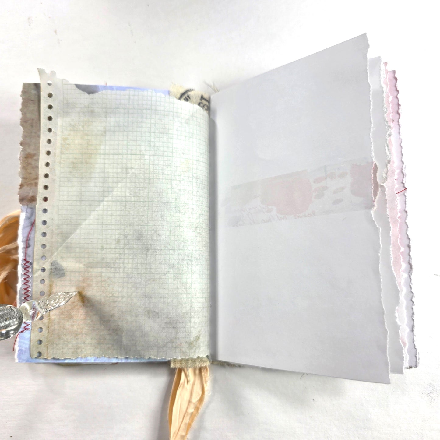 Creative Faith Journal - Gathered Grace No. 11, Handmade mix media journal