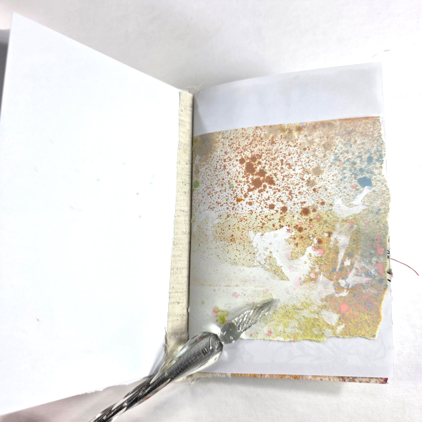 Creative Faith Journal - Gathered Grace No. 10, Handmade mix media journal