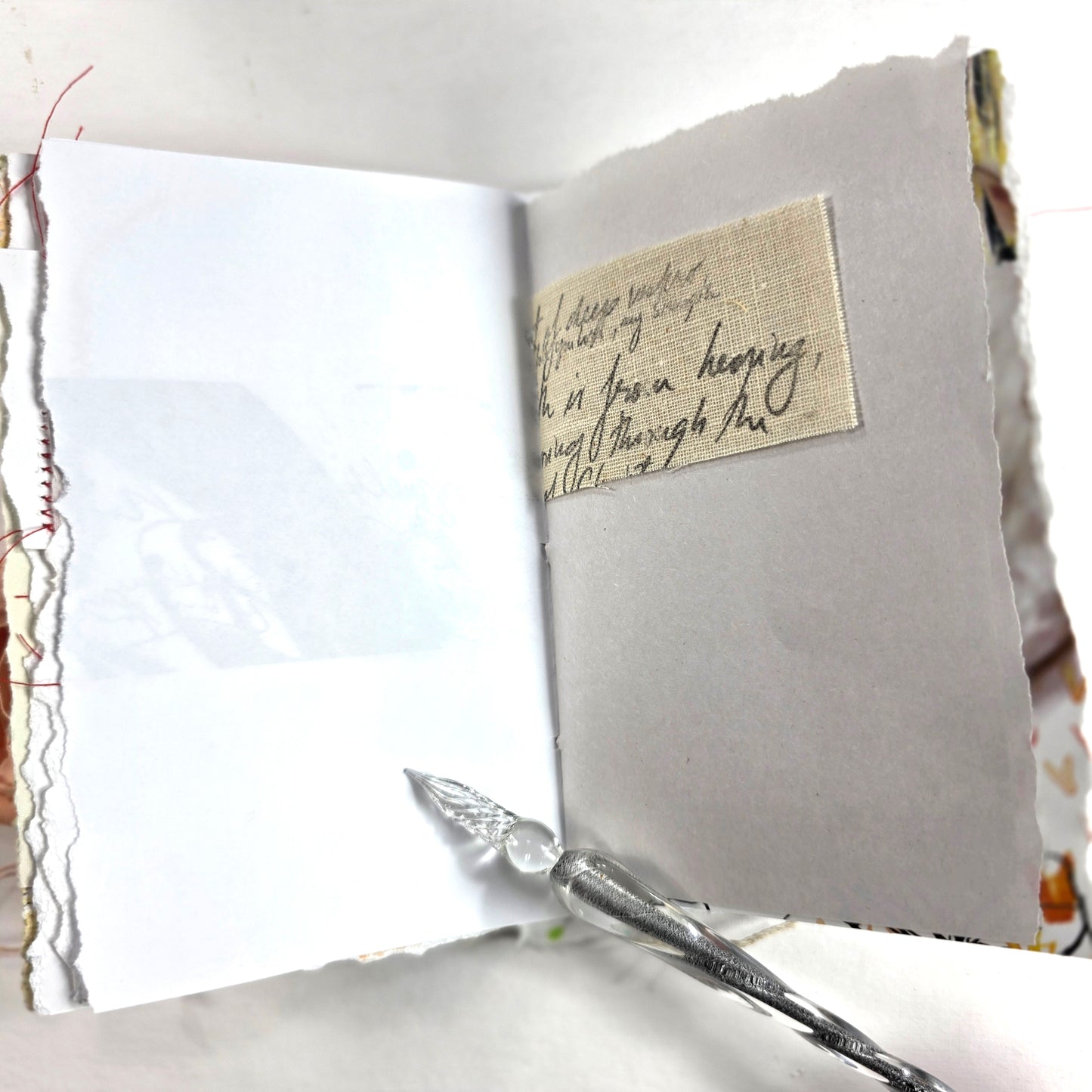 Creative Faith Journal - Gathered Grace No. 21, Handmade mix media journal