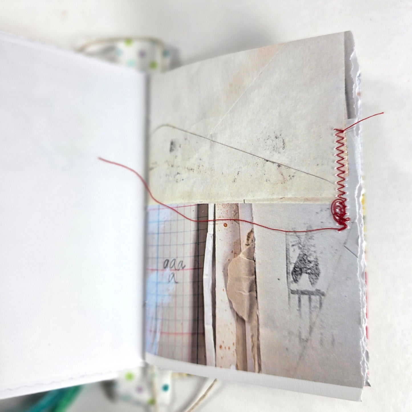 Creative Faith Journal - Gathered Grace No. 5, Handmade mix media journal