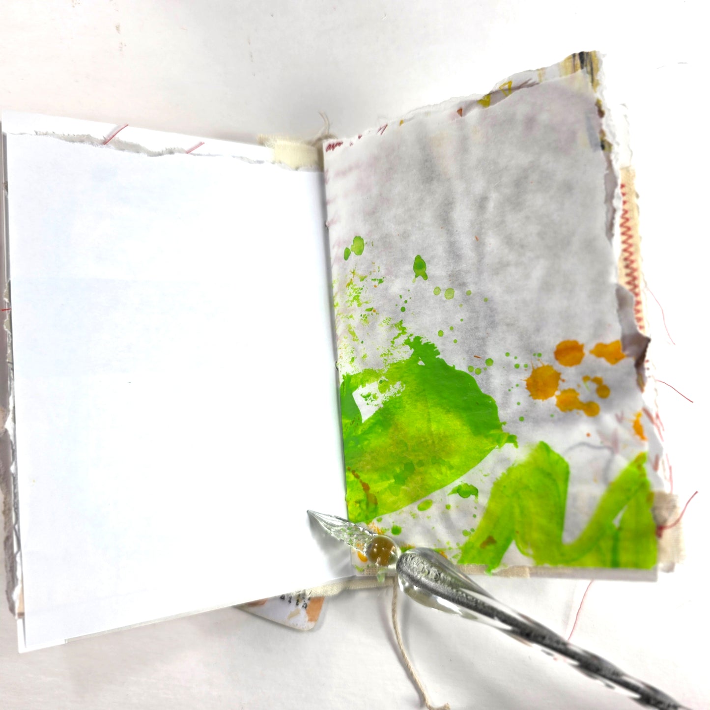 Creative Faith Journal - Gathered Grace No. 25, Handmade mix media journal