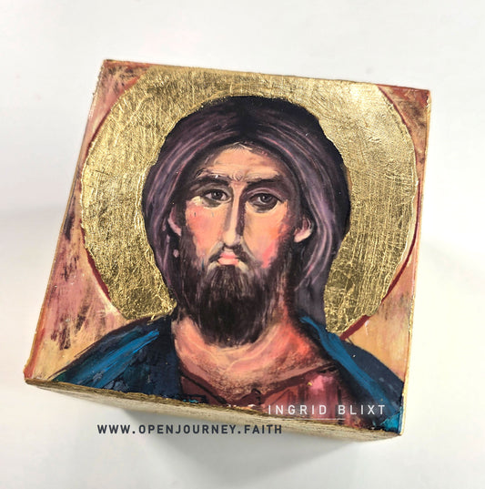 The Face of Love - mix media Icon