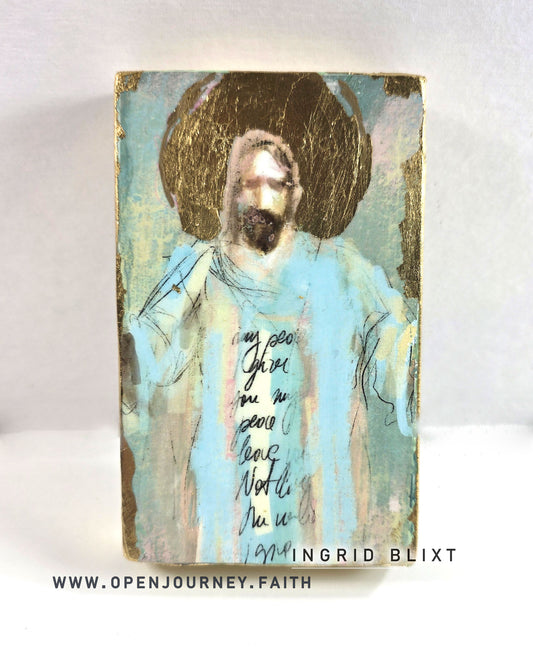 Jesus - mix media Icon