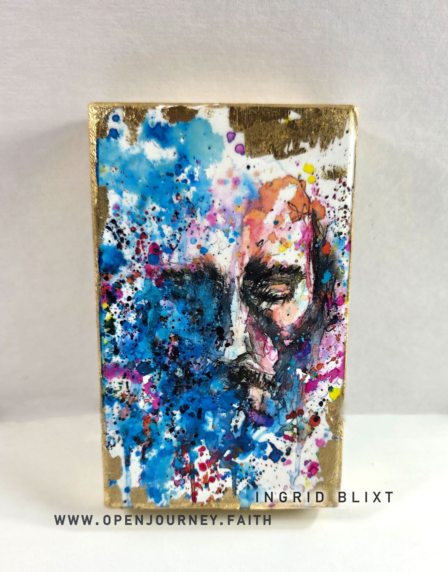 The Face of Love II - mix media Icon