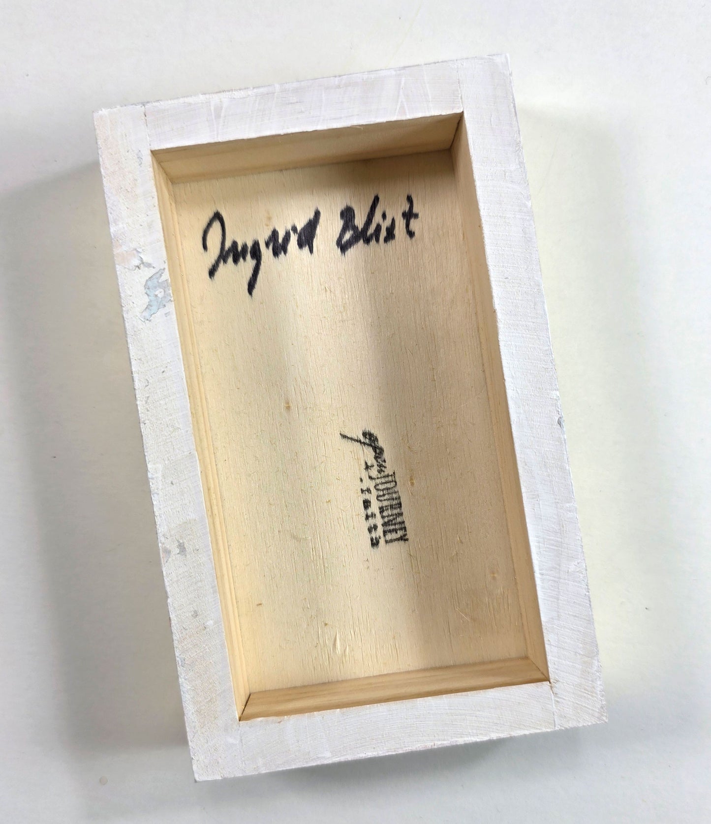 Blessed Mother and Jesus - mix media 3x5 Icon