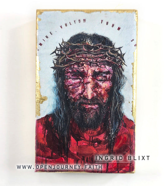 Ecce Homo - mix media Icon