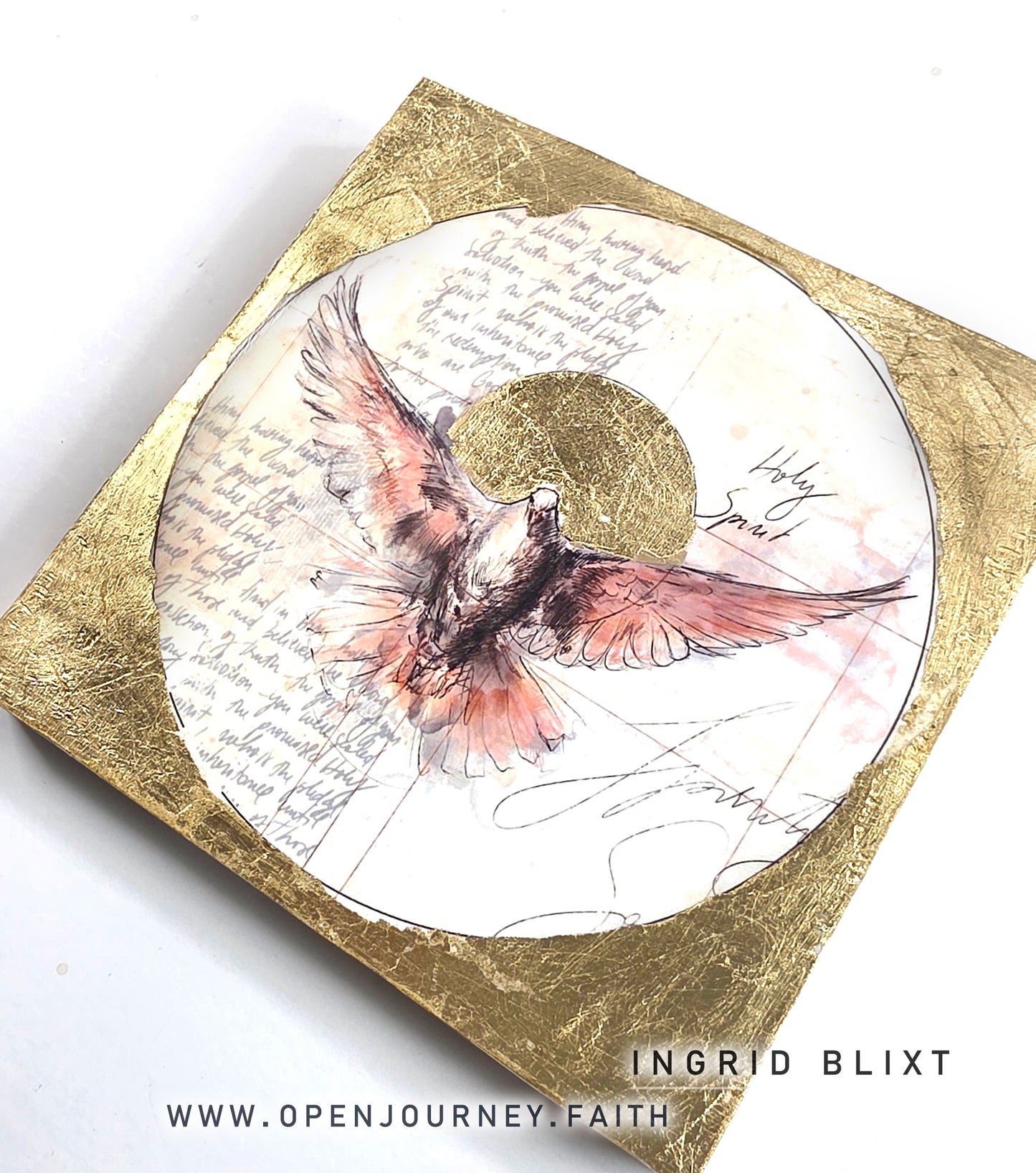 Holy Spirit - mix media Icon 5x5