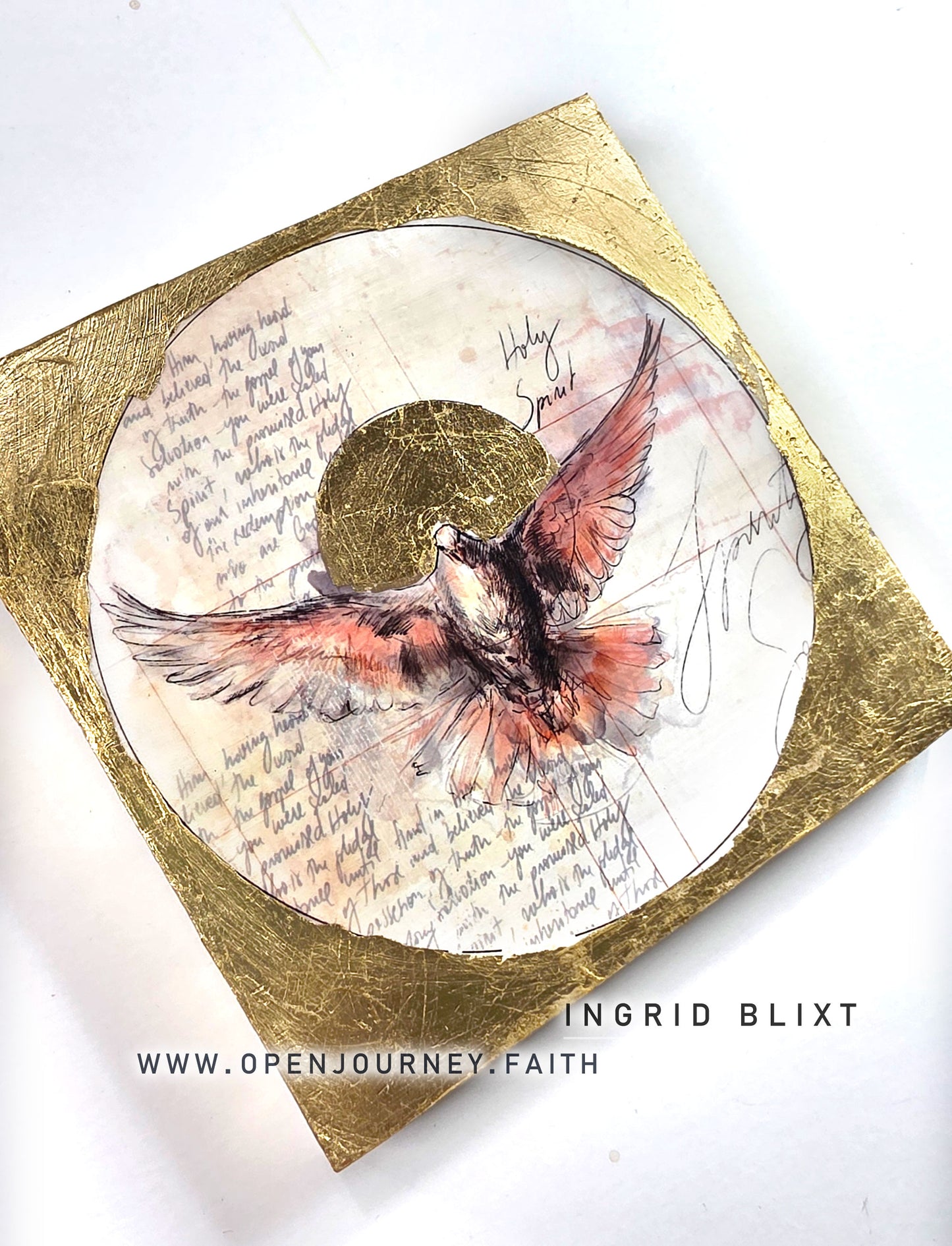 Holy Spirit - mix media Icon 5x5