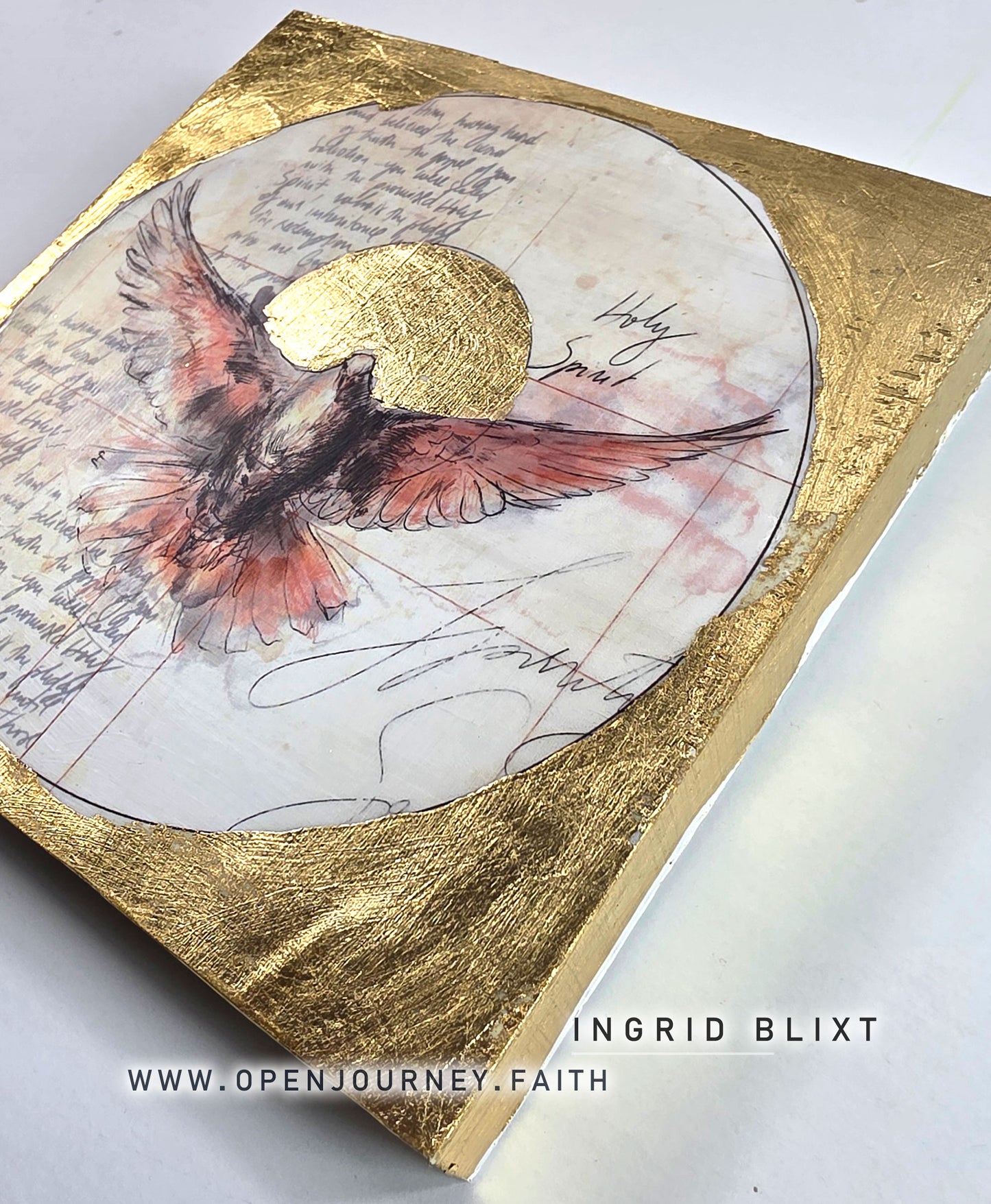 Holy Spirit - mix media Icon 5x5