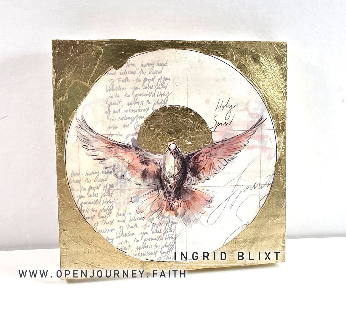 Holy Spirit - mix media Icon 5x5