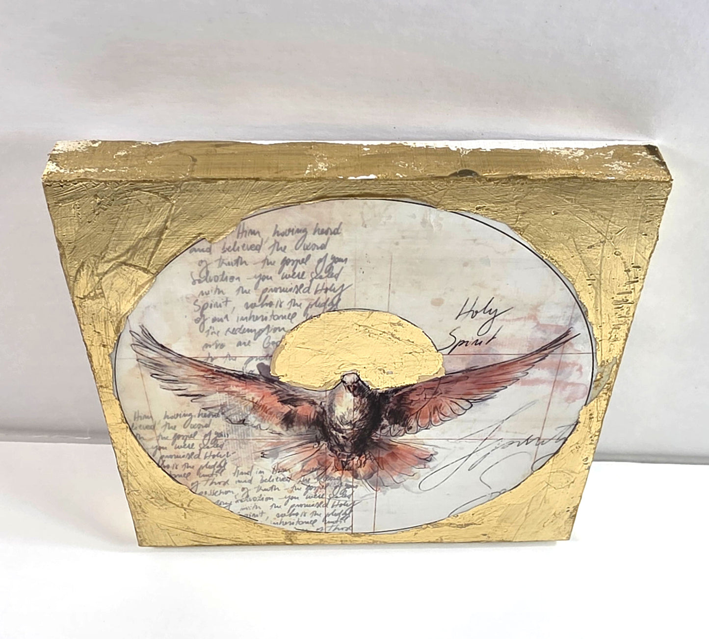 Holy Spirit - mix media Icon 5x5