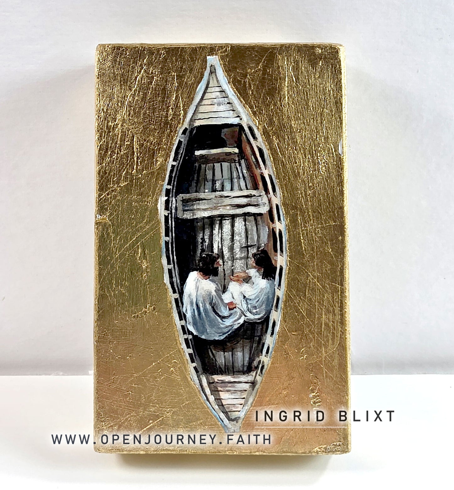 Jesus and Me - mix media Icon