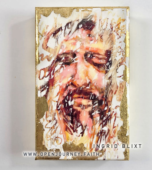 Face of Love IV - mix media Icon