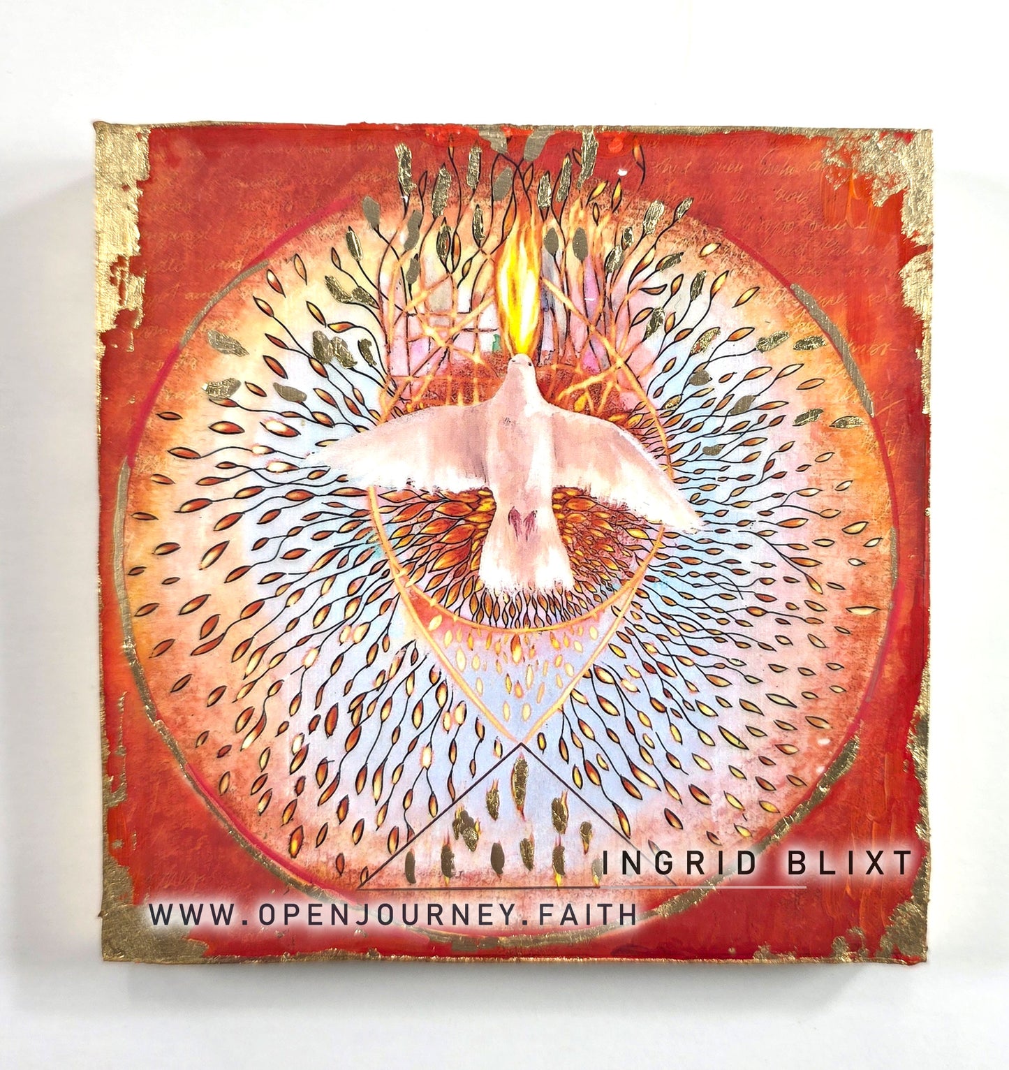 Holy Spirit - mix media Icon 5x5